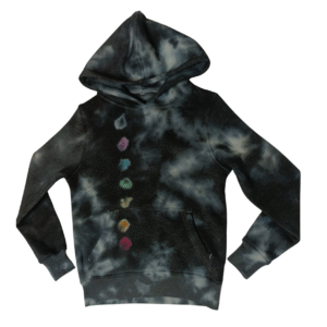 Mediation Hoodie Kids black hoodie, colorful highlights