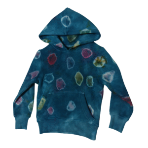 Bubbles Kids Hoodie, handmade Design, Tie dye, Batic, recycled, sustainable clothing